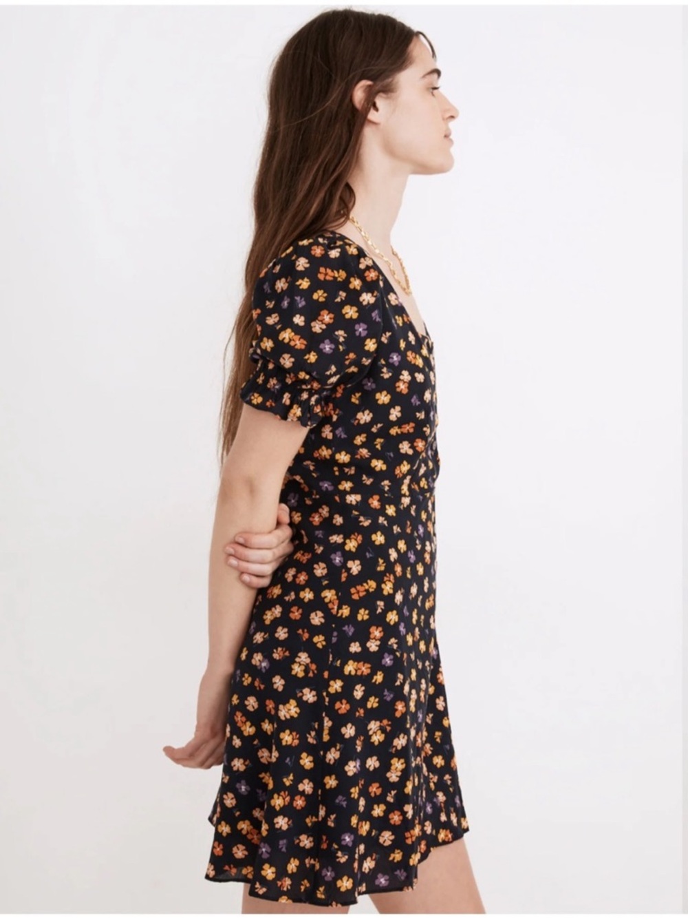 Madewell Size 6 Happy Hibiscus Floral Mini Dress